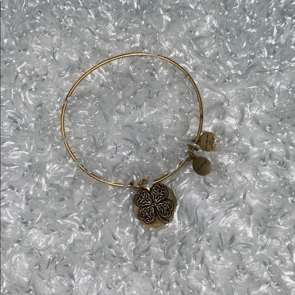 Alex and Ani Four Lead Clover Bracelet